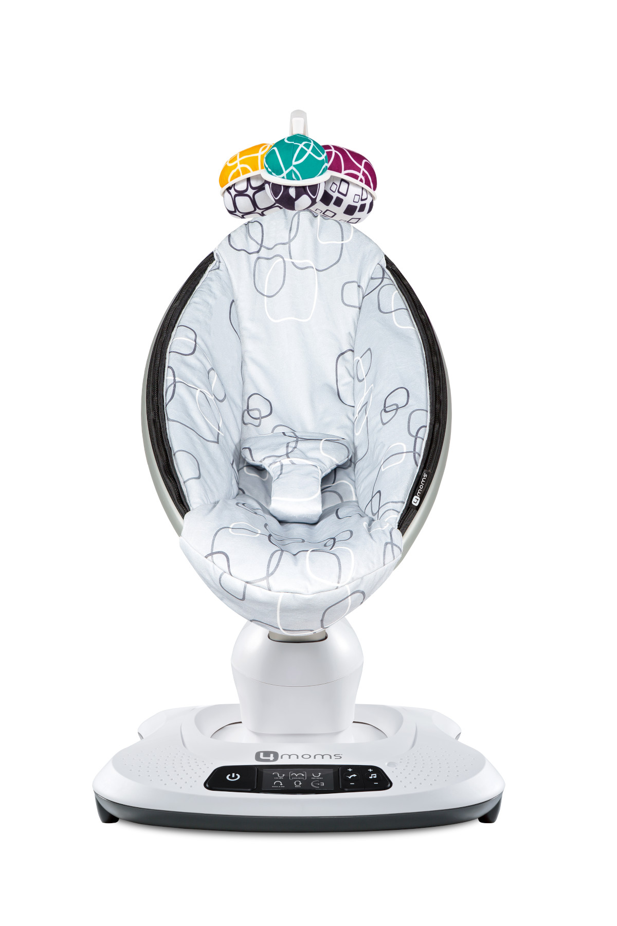mamaRoo4_Plush_Silver_Front