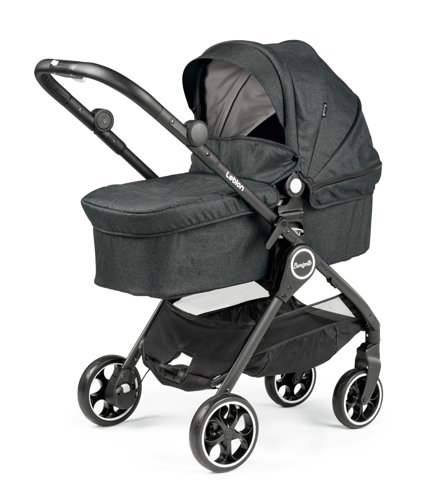 Leblon_Bassinet_FrontMummy_DarkGrey